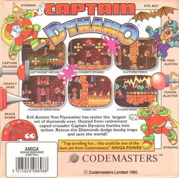 Captain Dynamo box cover back